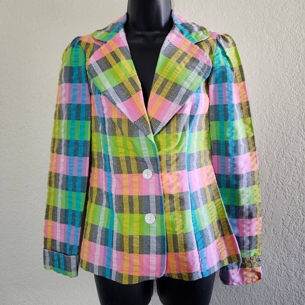 Vintage Montgomery Ward Plaid Blazer